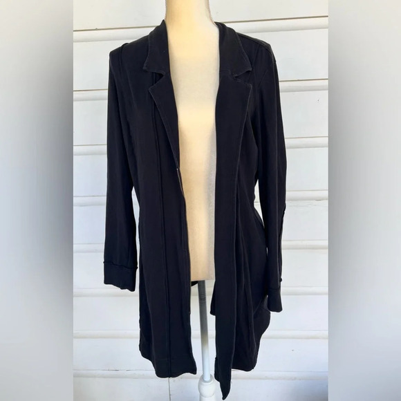 NIC+ZOE Jackets & Blazers - Nic+Zoe Woman’s Long Black Soft Lined Zipper Jacket With Pockets Size Large